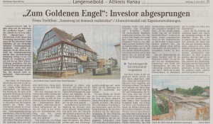 "Zum Goldenen Engel": Investor abgesprungen